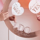 Rose Gold Ring Hen Party Photo Booth Frame – 59cm x 74cm