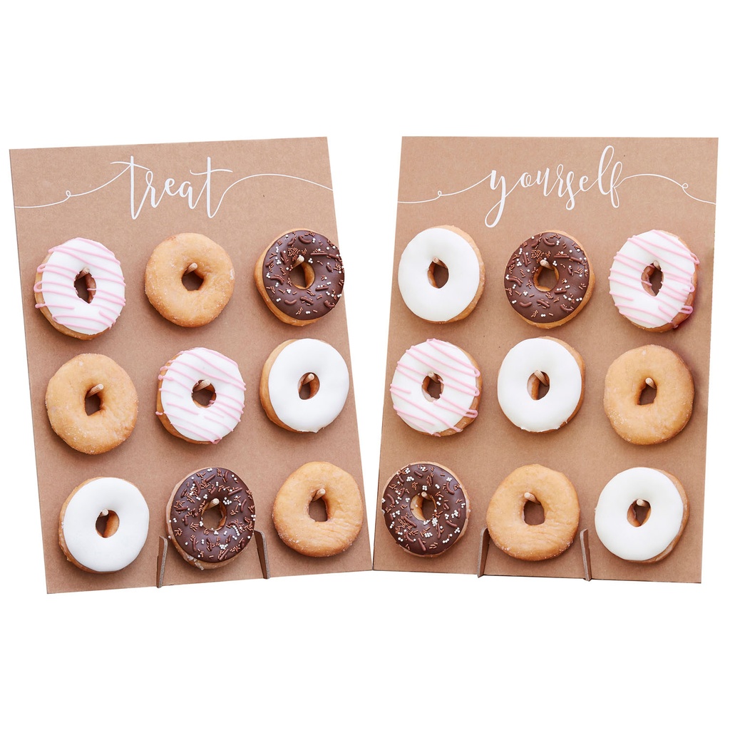 Rustic Kraft Double Donut Wall – 42cm x 32cm