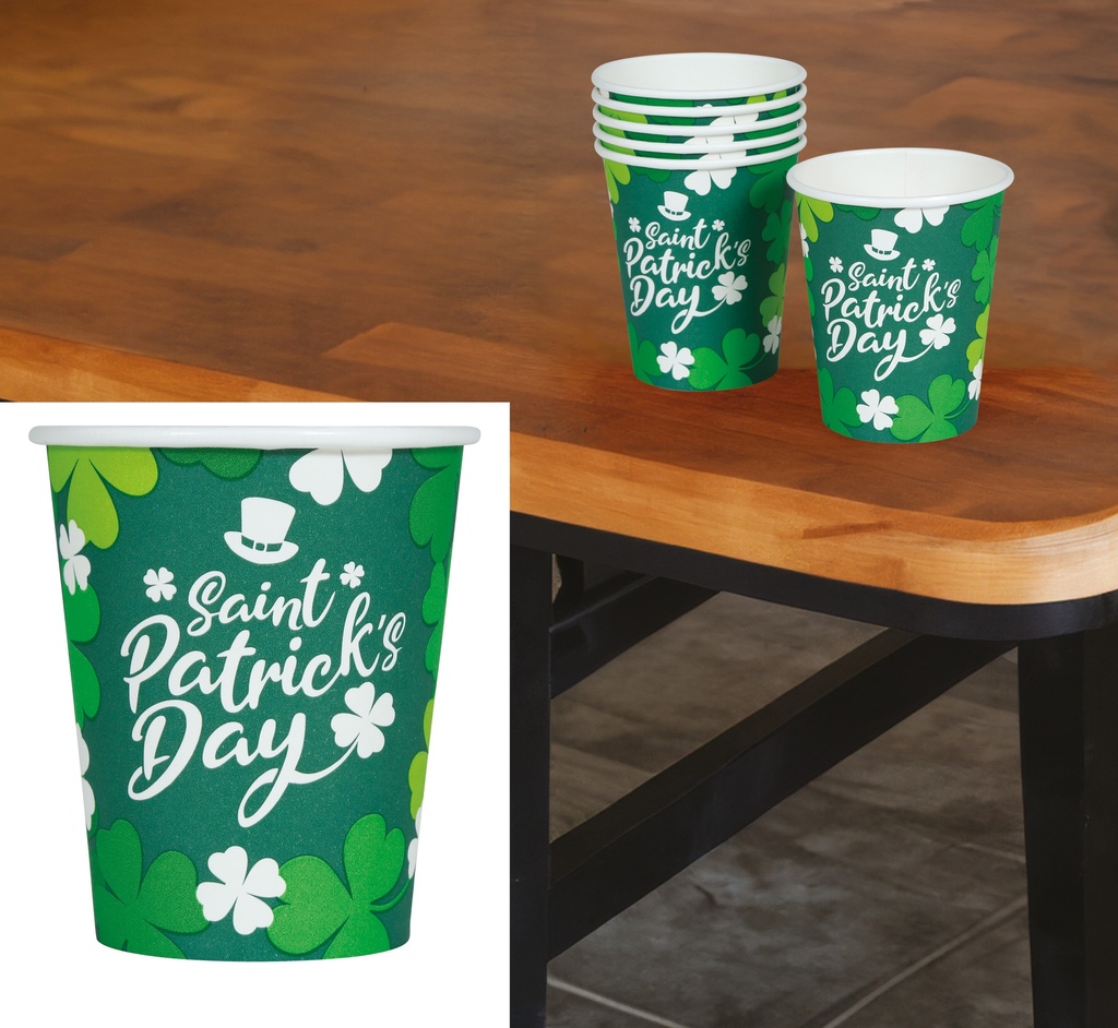 Saint Patrick’s Cups 240ml – 6pcs