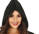 Satanic Priestess Lady Black & Red Hooded Dress – Adult Size Medium (10-12)