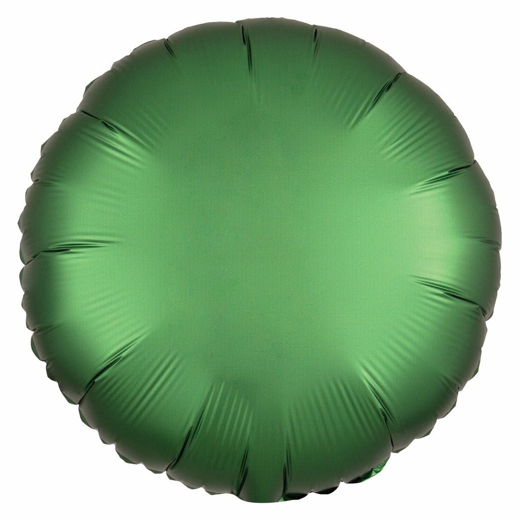 Satin Luxe Emerald Foil Balloon Round – 17” (43cm)