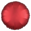 Satin Luxe Sangria  Foil Balloon Round – 17” (43cm)