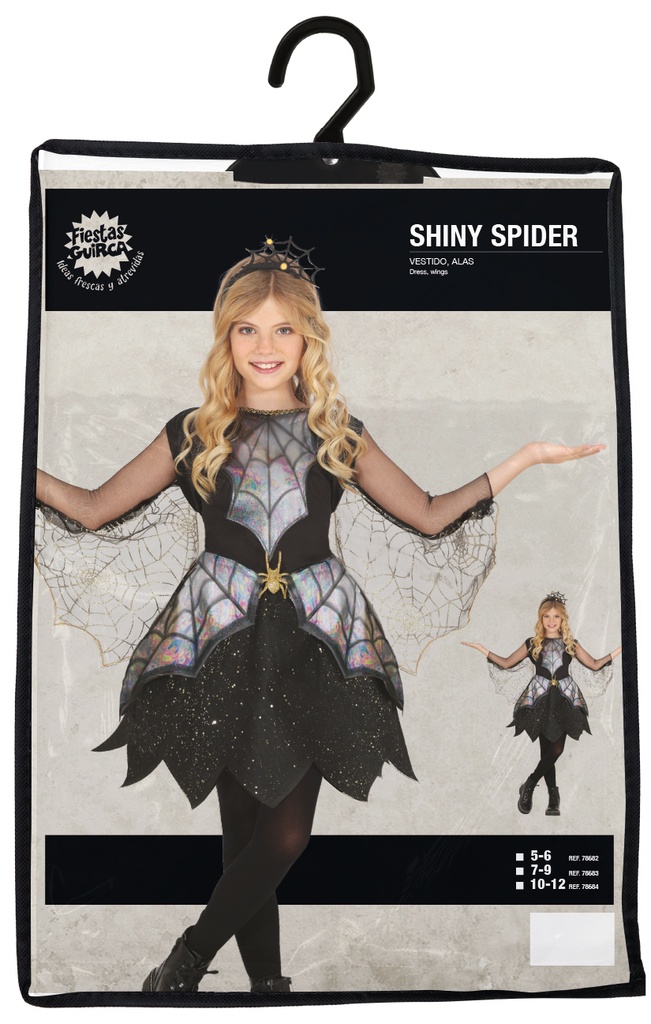 Shiny Spider Girl Costume – Age 5 to 6 Years