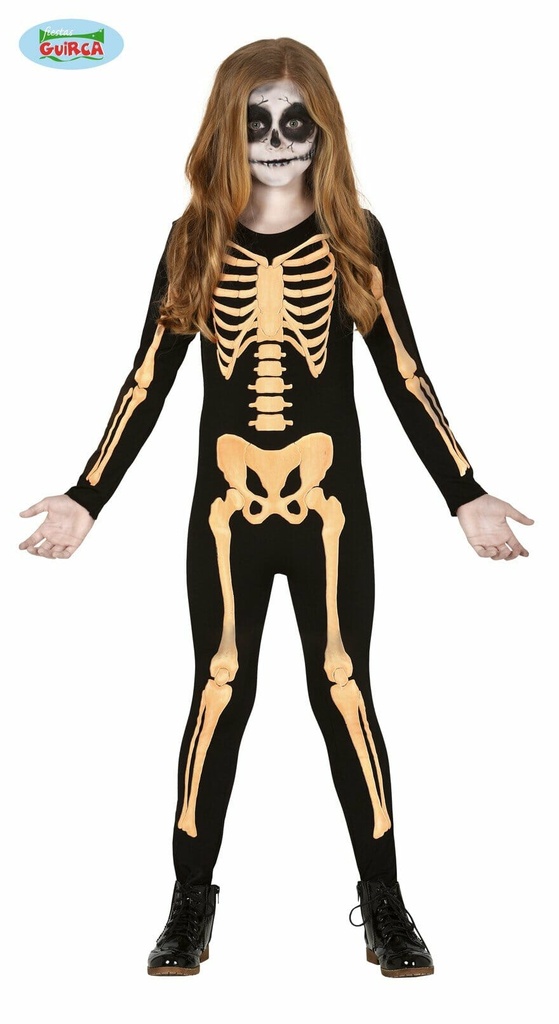 Skeleton Boy & Girl Costume (Spandex) – Age 7 to 9 Years