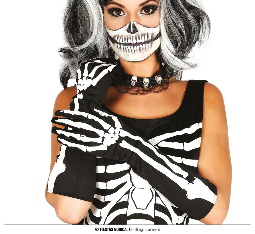 Skeleton Gloves 40cm