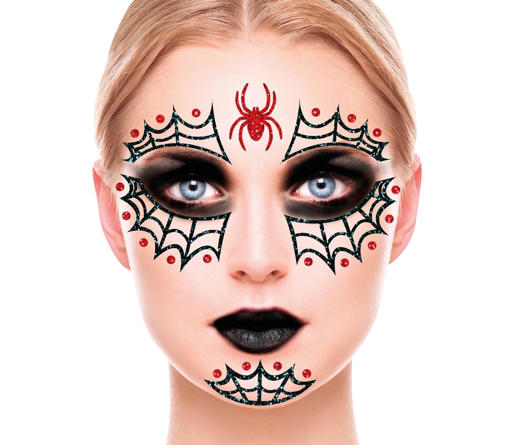 Spider Glitter Face – 20x20cm