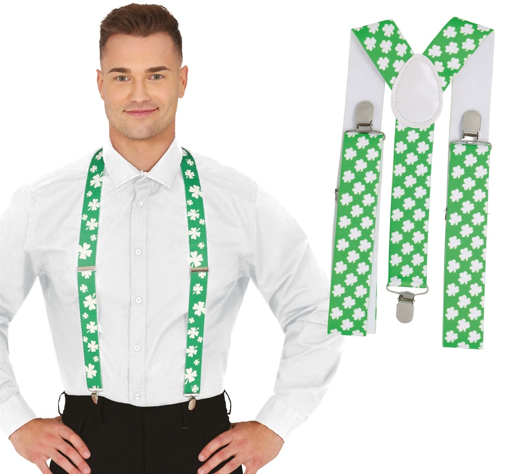 St Patrick Braces Suspenders – Adult One Size