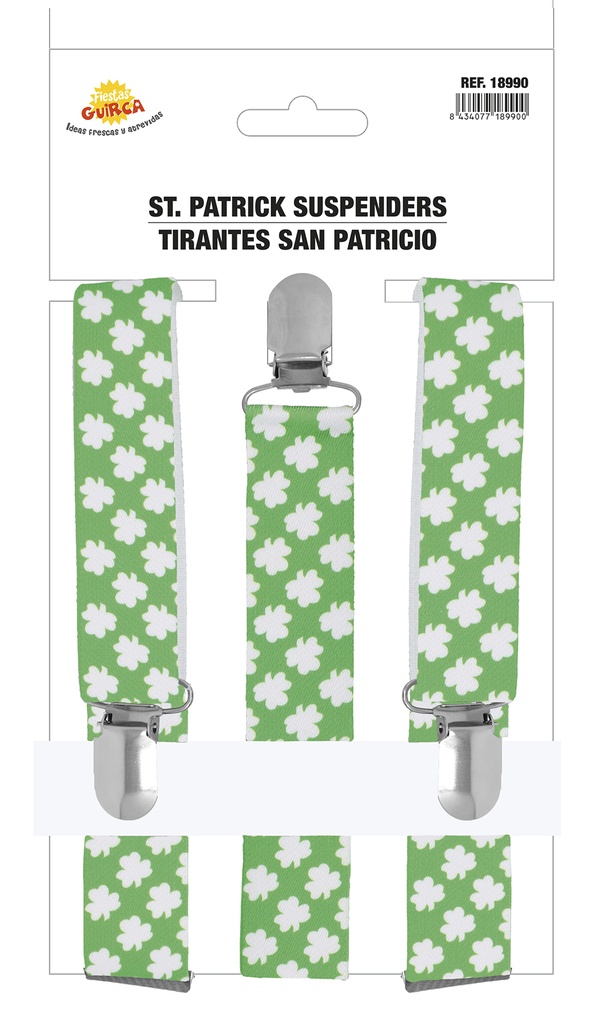St Patrick Braces Suspenders – Adult One Size