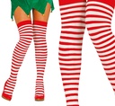 Stockings Striped Red & White