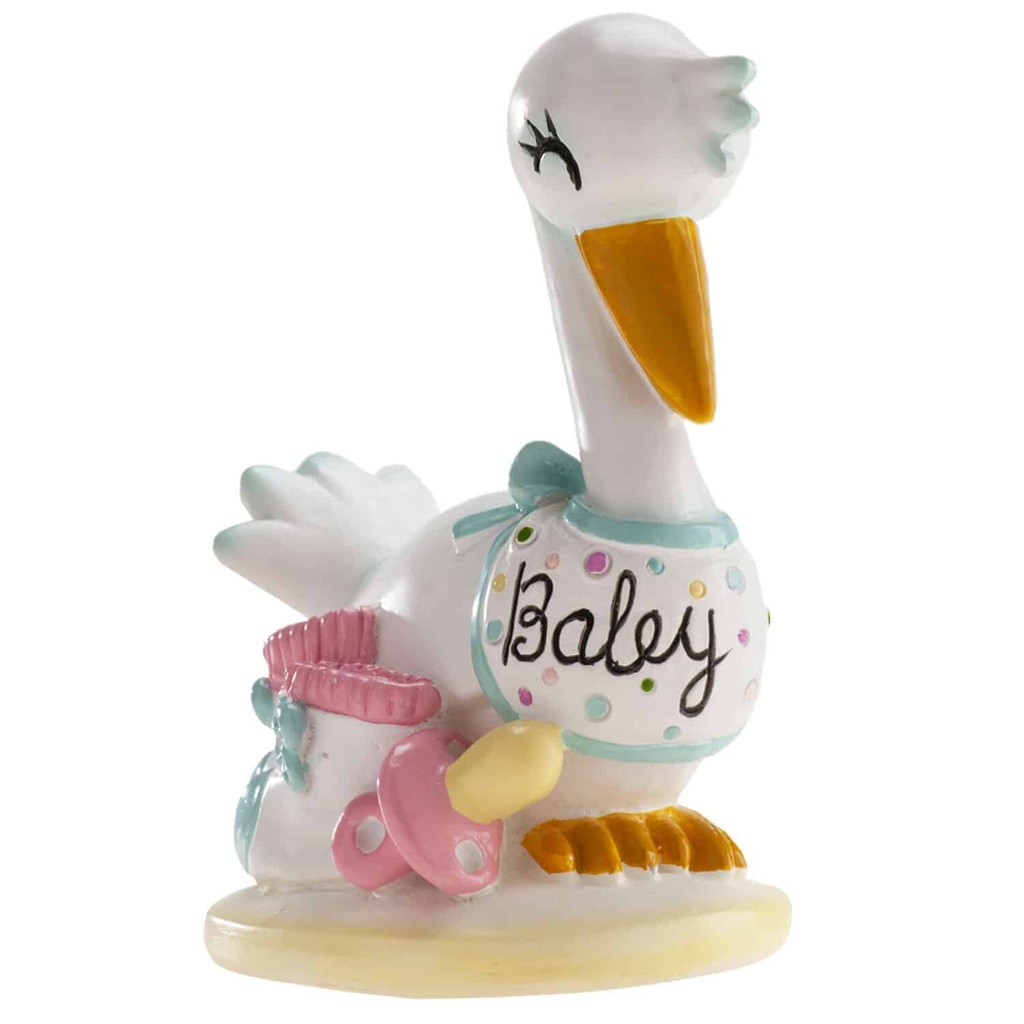 Stork Baby Cake Topper – 10cm