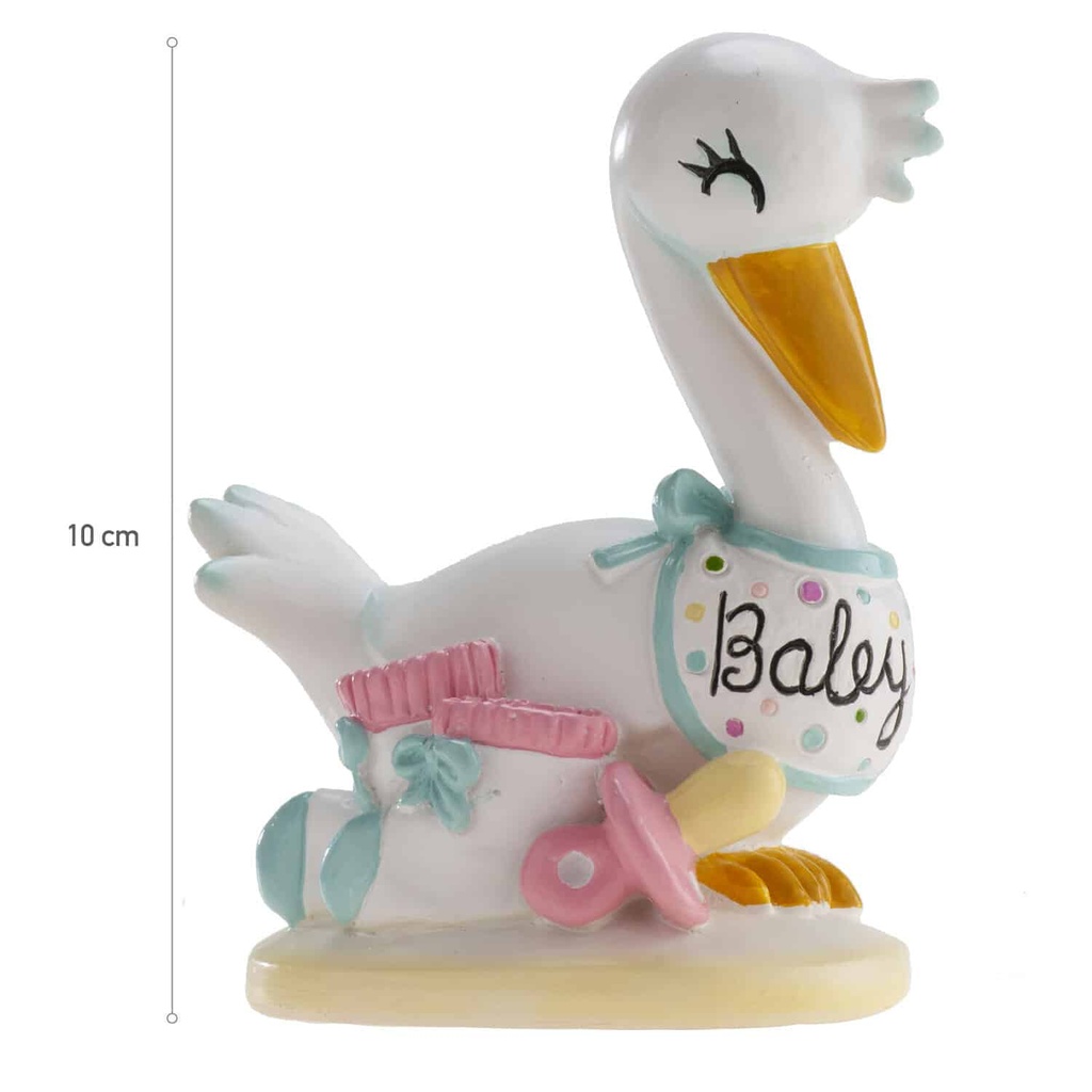 Stork Baby Cake Topper – 10cm