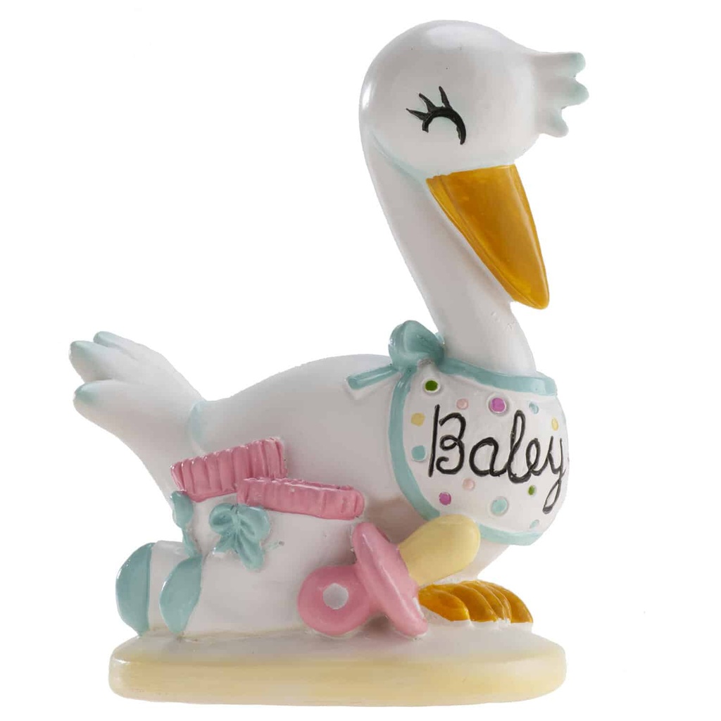 Stork Baby Cake Topper – 10cm