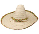 Straw Sombrero Mexican Hat 50cm
