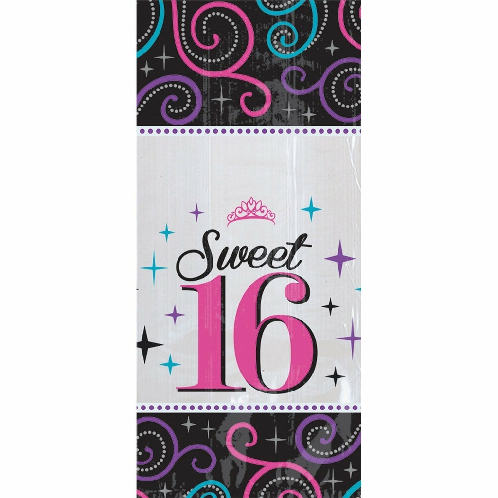Sweet 16 Cello Favor/Sweet Bags 5” x 9.5” – 20pk