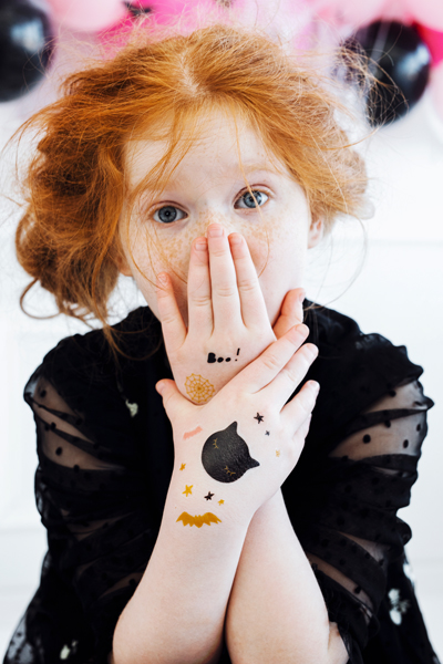 Temporary Tattoos Boo!, (1pkt / 12pc)