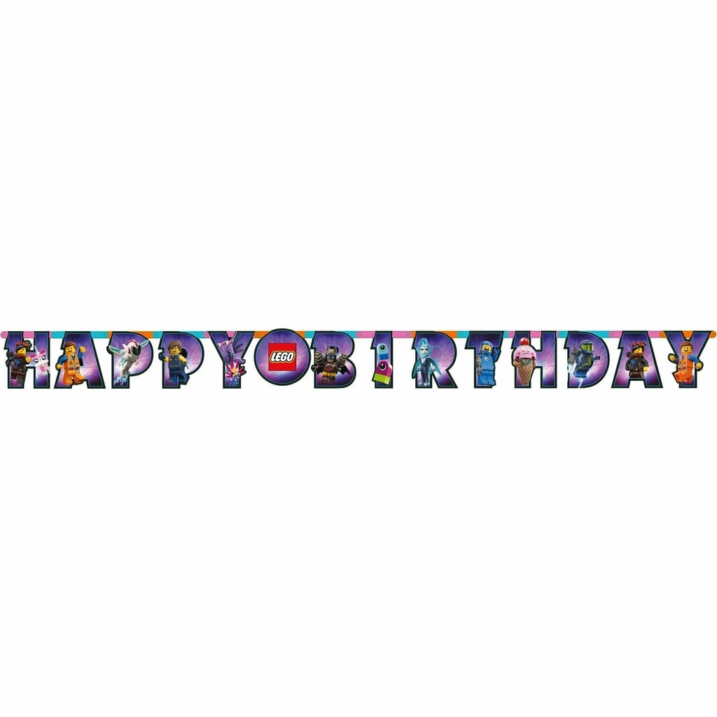The Lego Movie Happy Birthday Letter Banner – 1.63m