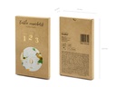 Tranparent Table Numbers Gold 7x12cm (1pkt / 20pc)