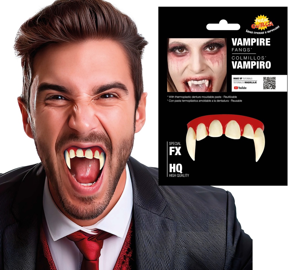 Vampire Teeth With Thermoplastic Paste (2184)