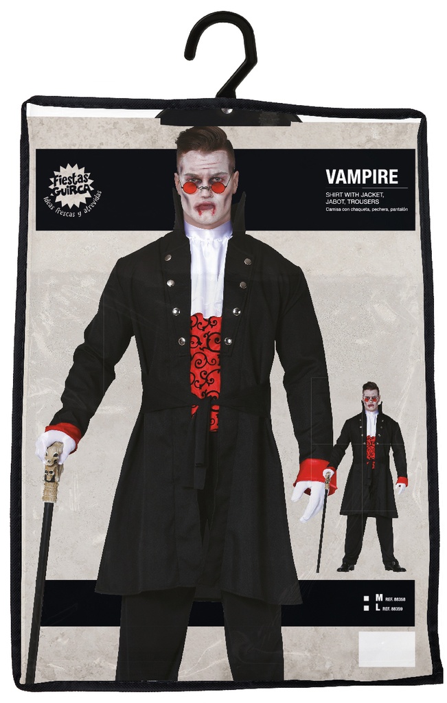 Victorian Vampire Man Costume – Adult Size Medium (48-50)