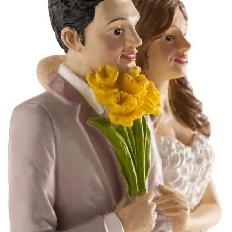 Wedding Couple Brussels Cake Topper – 16cm