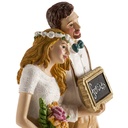 Wedding Couple London Cake Topper – 16cm