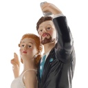 Wedding Couple Selfie Cake Topper – 20cm
