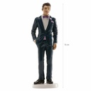 Wedding Man Blue Suit Cake Topper – 16cm