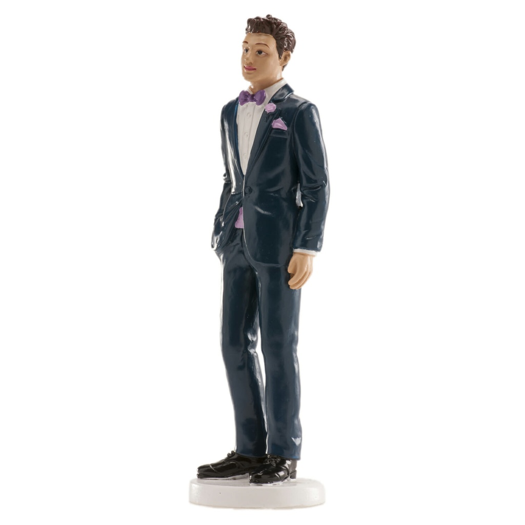 Wedding Man Blue Suit Cake Topper – 16cm