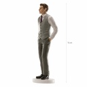 Wedding Man Grey Vest Cake Topper – 16cm
