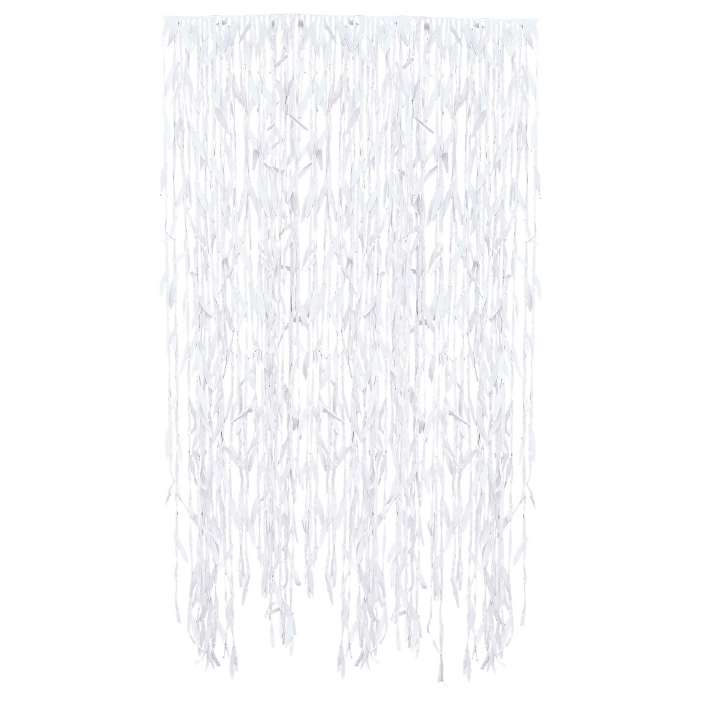 White Leaf Ribbon Backdrop – 100m