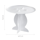 White Plexiglas Cake Stand Ø 210mm x H 163mm