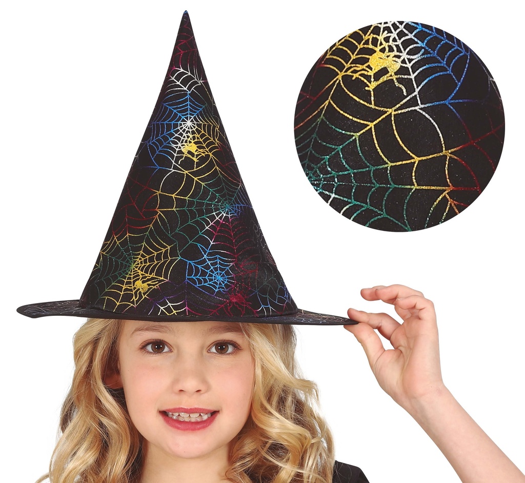 Witch Hat With Spiderweb – Child One Size