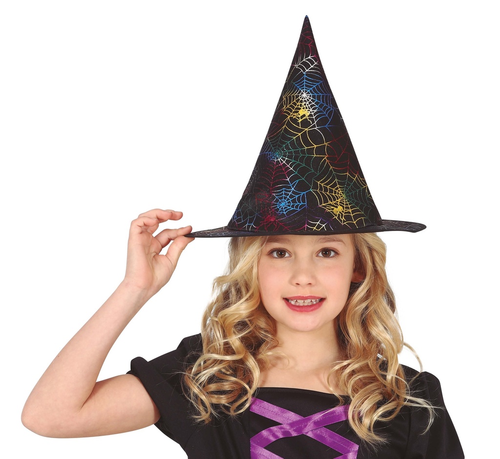 Witch Hat With Spiderweb – Child One Size