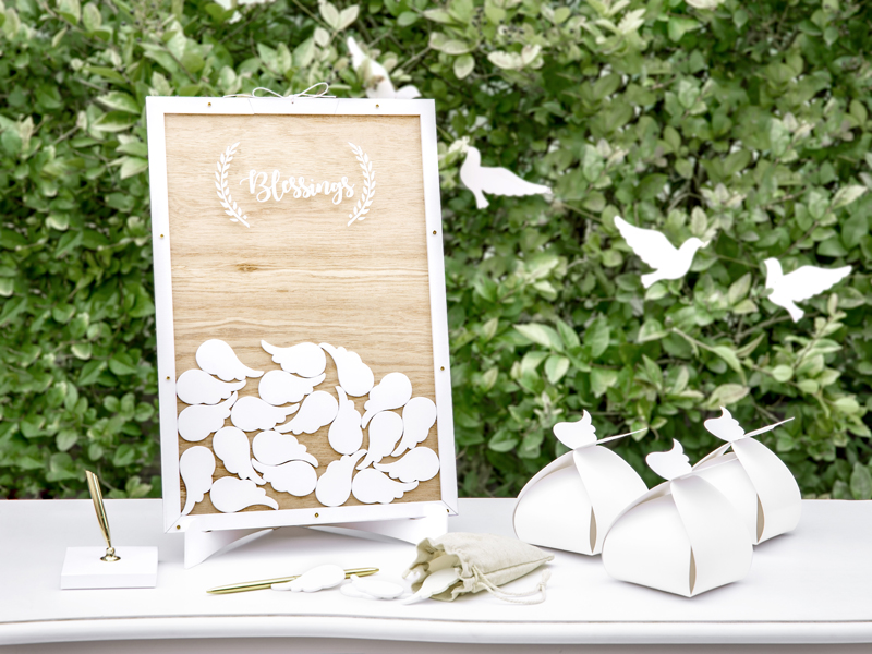 Wooden Guest Book – Blessings, 27.5×39.5cm