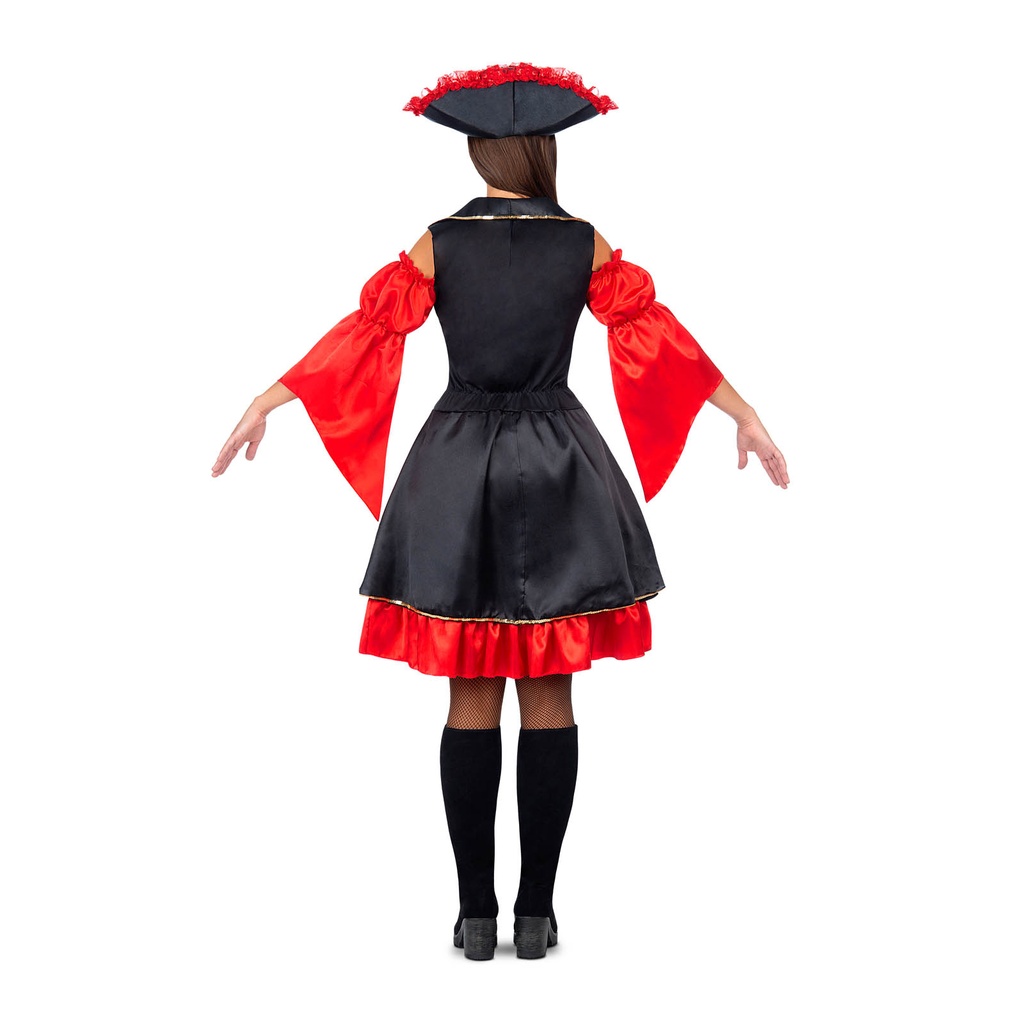 Deluxe Sassy Pirate Woman Costume – Adult Size Small