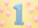 34 Inch Foil Balloon Number 1 – Light Blue