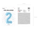 34 Inch Foil Balloon Number 2 – Light Blue