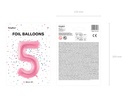 34 Inch Foil Balloon Number 5 – Light Pink