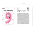34 Inch Foil Balloon Number 9 – Light Pink