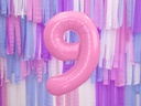 34 Inch Foil Balloon Number 9 – Light Pink