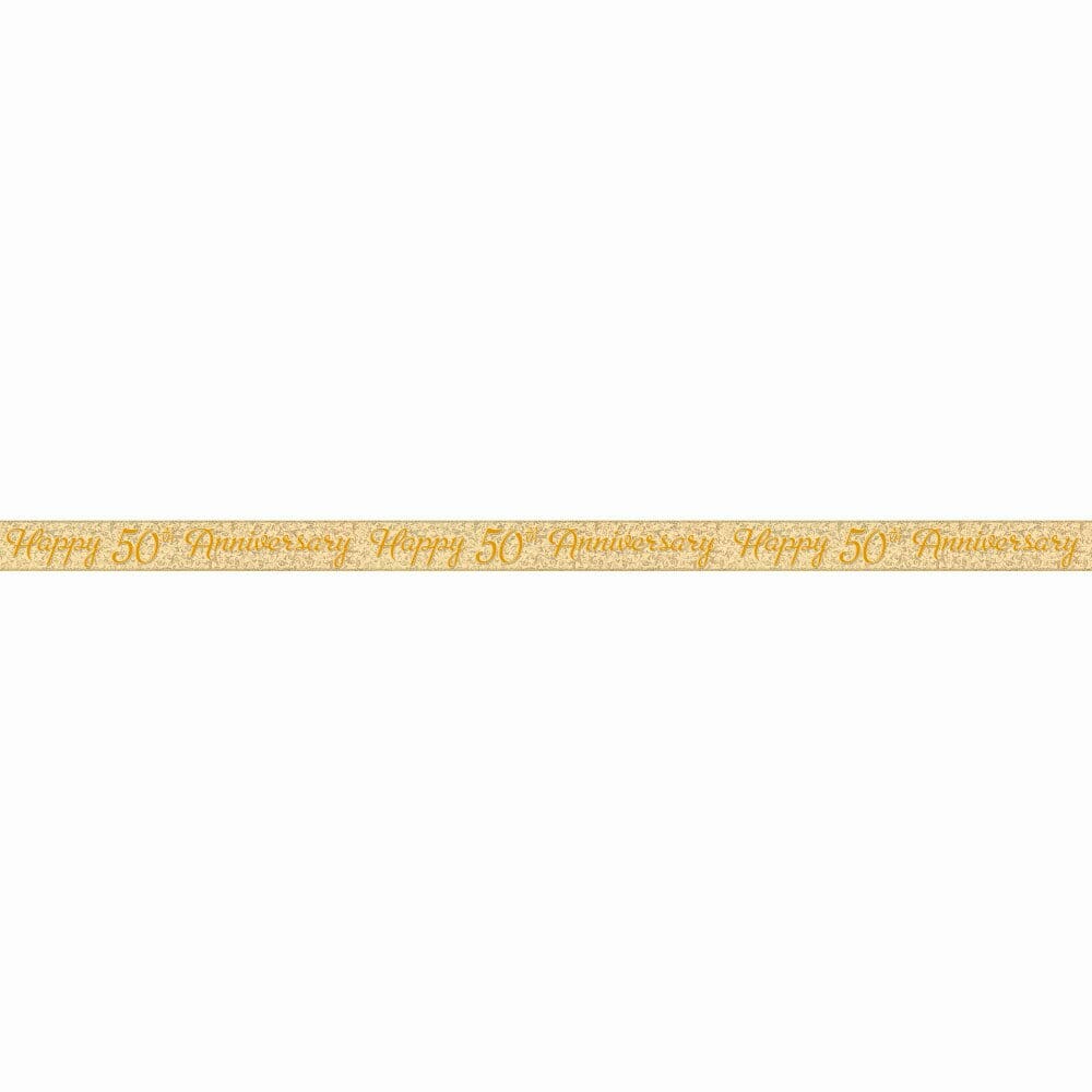 50th Gold Anniversary Prism Banner – 12 ft