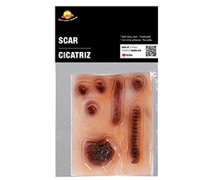 Assorted PVC scars with adhesive