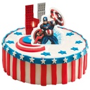 Avengers Captain America 2D Birthday Candle – 7.5cm