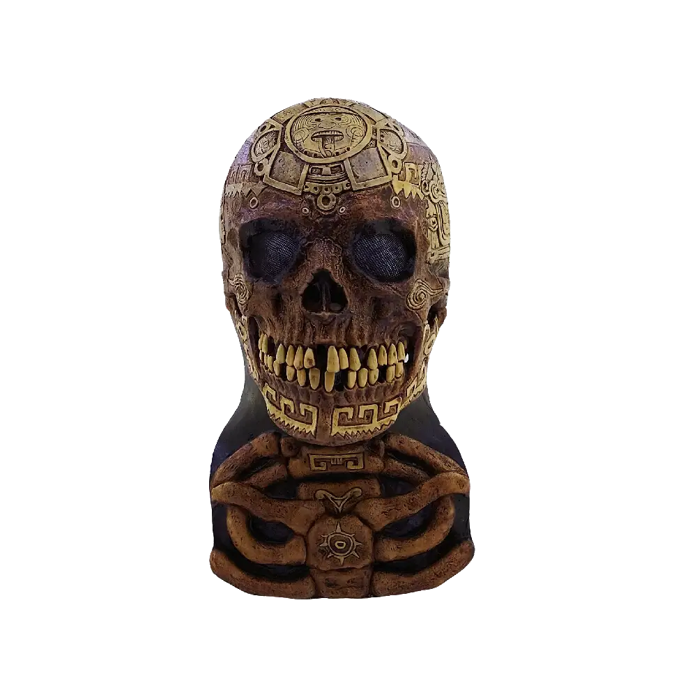 Aztec Skull (Ghoulish) Latex Mask – Adult One Size