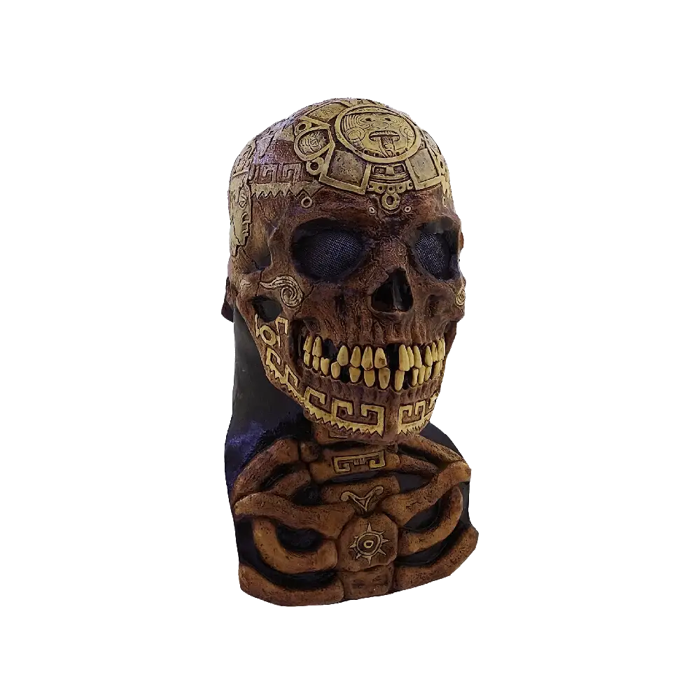 Aztec Skull (Ghoulish) Latex Mask – Adult One Size