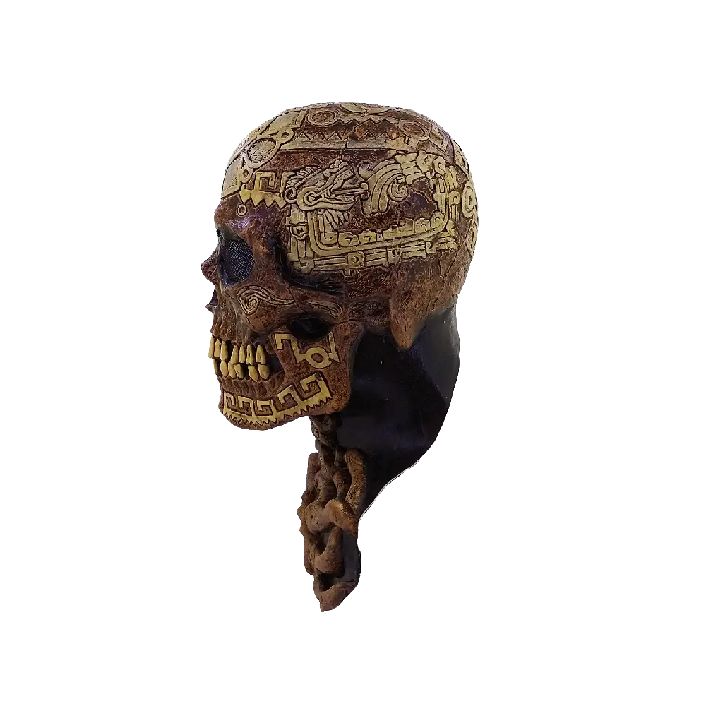 Aztec Skull (Ghoulish) Latex Mask – Adult One Size