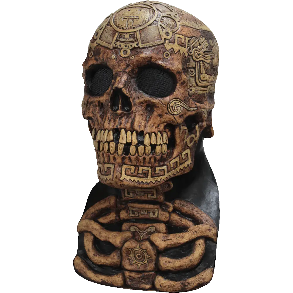 Aztec Skull (Ghoulish) Latex Mask – Adult One Size