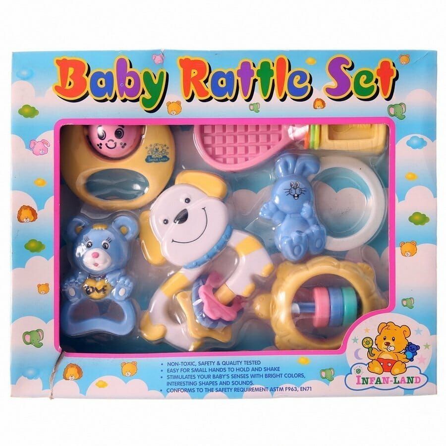 Baby Rattle Set (Assorted) – 6pk