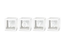 Balloon Boxes Love 30x30cm White (1pkt / 4pc)