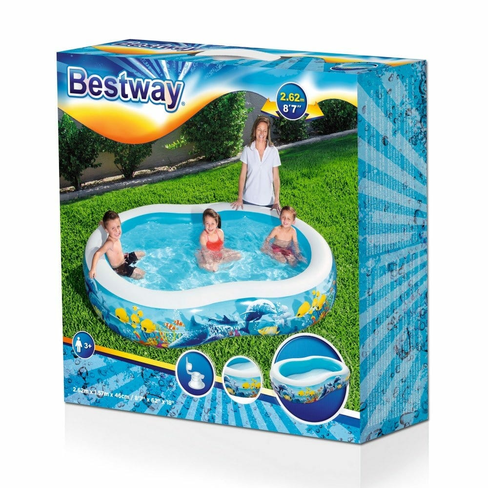 Bestway Sea Creatures-Printed Swimming Pool 262x157x46cm (Online Only)